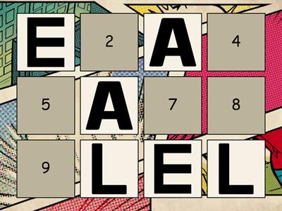 Harflerin Eşlerini Bul